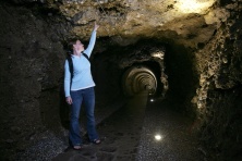 Subterranean tunnels  Below the town of Kranj